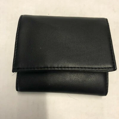 French Connection Black Faux Leather Tri Fold Wallet New - Изображение 1 из 4