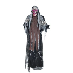 Sunstar Creepy Reaper Light-Up Hanging Halloween Decoration - 60 in - Black - Picture 1 of 1