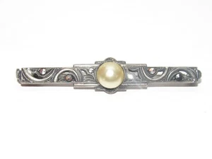 Magnífico Broche Plata 835 Marcasitas Joya Antiguo Arte Decoración 1930 - Imagen 1 de 5