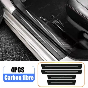 Car Strip Carbon Fiber Sill Protection Door Protector Stickers Trim Accessories - Bild 1 von 12
