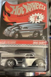 Hot Wheels ( RLC ) Membership Club Exclusives W collector pin /Drag Dairy - Picture 1 of 4