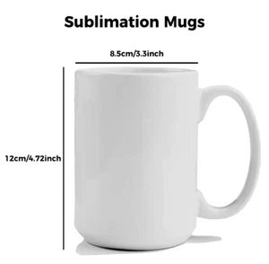 36 Pack 15OZ Sublimation White Ceramic Mug Blanks Coffee Cup with White Box USA - Picture 1 of 5