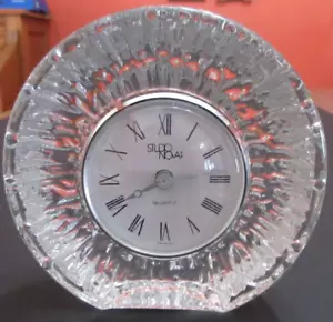 OROLOGIO da tavolo scrivania STUDIO NOVA quarzo MADE IN GERMANY piombo CRISTALLO 5" x 5,25" x - Foto 1 di 5