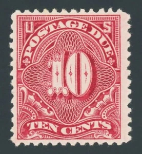 #J35, 10c Deep Claret - 1894 Postage Due, FINE-OG, 2023 PF cert, 2025 Scott $350 - Picture 1 of 3