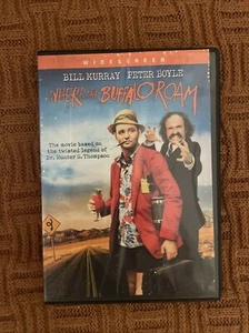 WHERE THE BUFFALO ROAM (DVD) Bill Murray is Dr Hunter S. Thompson Reg.1 - Picture 1 of 3