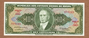 Billete Brasil 10 cruzeiros - UNC - 1962 - P-177a - Imagen 1 de 2