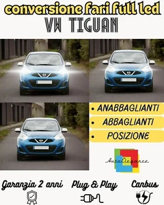 Set Faros Full LED Para Nissan Micra Cruce Carretera Canbus 6000K - Imagen 1 de 4
