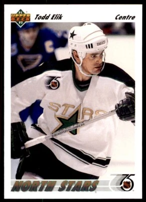 1991-92 Upper Deck French Todd Elik . Minnesota North Stars #544 - Image 1 of 2
