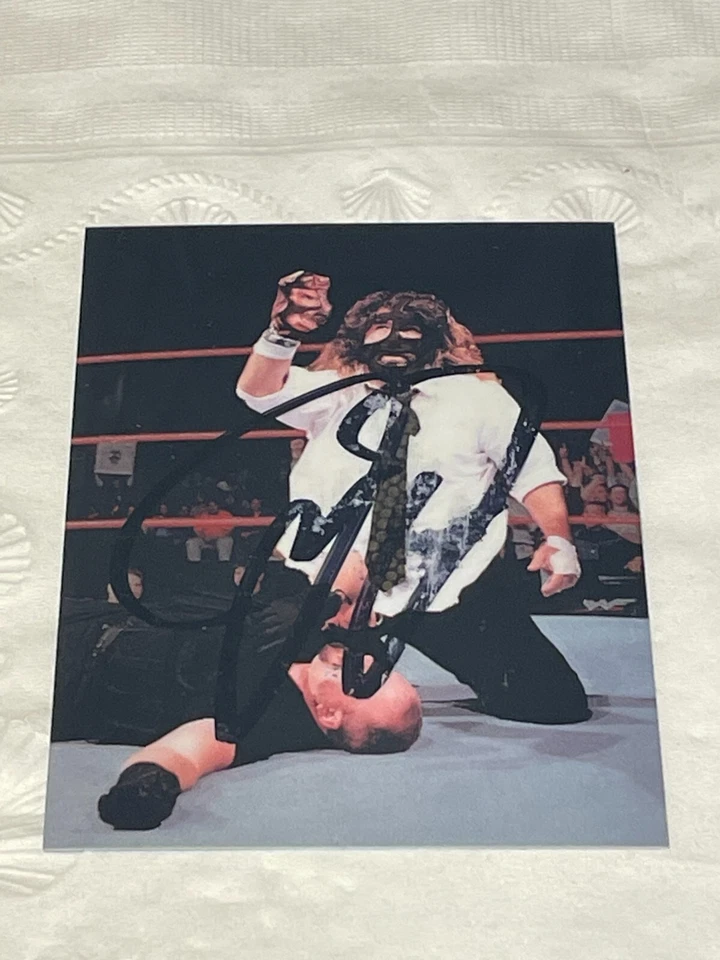 MANKIND Mick Foley Signed 1998 SMACKDOWN Card #05 WWF HAND SIGNED NO COA - Image 1 of 1