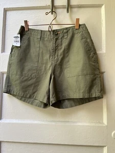NWT Old navy low rise sz 4 olive green twill cotton khaki cargo outdoor shorts - Picture 1 of 10