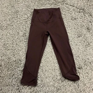 Lululemon Leggings Womens 4 burgundy Yoga Stretch Workout Activewear Ladies - Picture 1 of 8