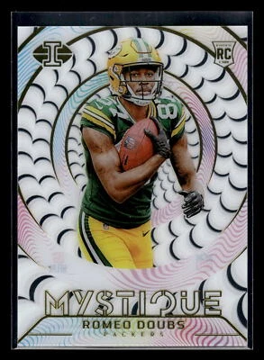 2022 Panini Illusions #M-37 Romeo Doubs Rookie Mystique Green Bay Packers - Image 1 of 2