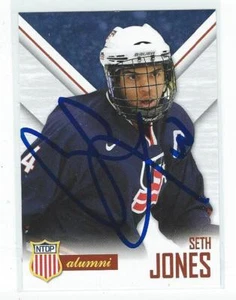 Seth Jones Signed 2015/16 USA NTDP Team Issued Alumni Card Columbus Blue Jackets - Picture 1 of 1