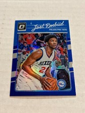 2016-17 DONRUSS OPTIC JOEL EMBIID #1 23/49 BLUE PRIZM 76ERS SP 