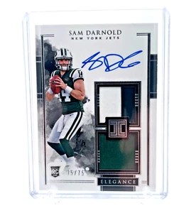 2018 Panini Impeccable Elegance RPA Sam Darnold /75 Auto Patch RC Vikings QB - Bild 1 von 4