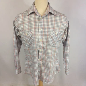 Vintage Levis Movin On 70s Hippy Mod Retro Atomic Disco Dance Button Shirt XL/L - Picture 1 of 10