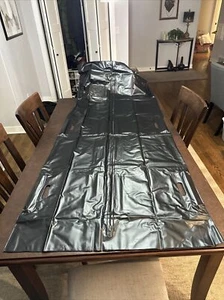 1 neuer schwarzer Body Bag schweres Vinyl Erwachsene 36 x 90 Reißverschlussgriffe Holz - Bild 1 von 21
