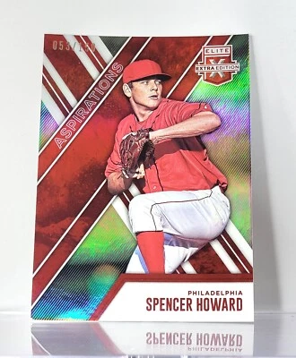 2017 Elite Extra Edition Aspirations Red Spencer Howard RC /150 Phillies - Image 1 of 2