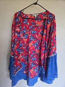 Neu ohne Etikett Pioneer Damen offen Blumen Staubtuch Top XXL/XXXL Volant romantisch feminin - Bild 1 von 5