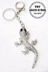 Portachiavi Uomo Donna Geco argento Ciondolo Borsa, Cristalli TBT-gioielli - Foto 1 di 2