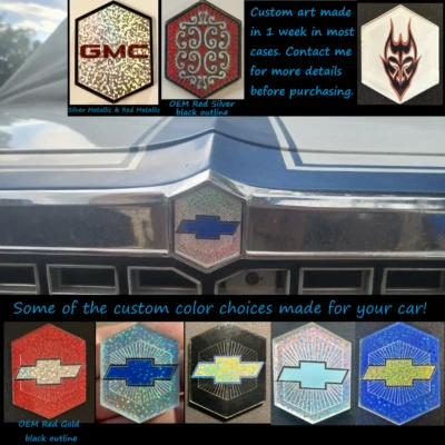 Подходит для гриля 1978 El Camino Malibu Chevrolet GMC Caballero Sprint с эмблемой 78 на заказ - Изображение 1 из 4