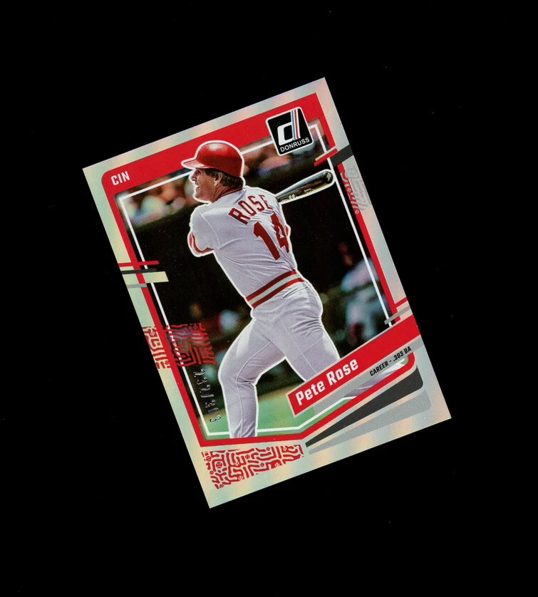 2023 Donruss REFRACTOR FOIL SP PETE ROSE /303 - Cincy REDS - Image 1 of 1