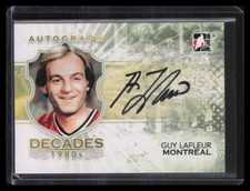2010-11 ITG Decades 1980s Autographs AGL Guy Lafleur Auto