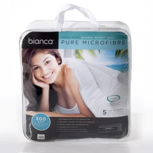 BIANCA Relax Right Summer Washable Super Soft Microfibre Quilt 300gsm All Sizes - Bild 1 von 2