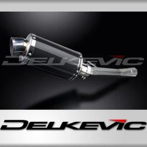 KIT DE ESCAPE SILENCIADOR DE CARBONO OVALADO SUZUKI GSX750F SPORTS 1998-2006 225 mm - Imagen 1 de 4