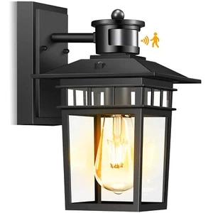 Motion Sensor Outdoor Lights Wall Mount, Dusk to Dawn Exterior Light Fixture,... - Picture 1 of 7