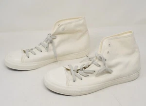 James Perse Men's High Top Canvas Sneakers Ivory 12 US - Picture 1 of 6