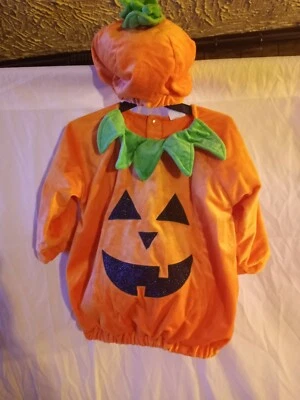 Disfraz de calabaza naranja para niño pequeño 12-18M Jack 0 linterna con tapa nuevo sin etiquetas Foto 1 de 4