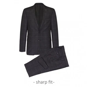 Carl Gross Suit Trousers Jacket Pants Finnegan Grey Checked 60-052N3 313 - Picture 1 of 1