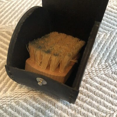 De colección Elyte Top Grano Cuero de Vaca Estuche y Zapato Cepillo Kit Usado en Excelente Condición Foto 1 de 4