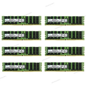 8pcs Samsung 64GB 2666MHz DDR4 4DRX4 PC4-21300 LRDIMM ECC RAM Server Memory - Picture 1 of 2