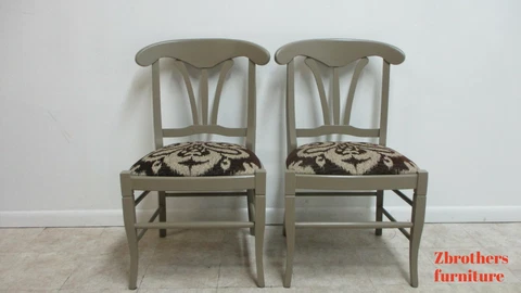 Pair Italian Regency Buying & Design Side chair Florence Italy Cover