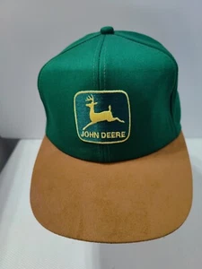 John Deere Baseball/Trucker Cap Suede Bill Snapback Never Worn - Picture 1 of 8