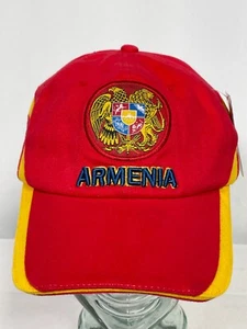 Sombrero Bandera Nacional Armenia Oro Rojo Para Hombre Ajustable Nuevo Con Etiquetas - Imagen 1 de 12