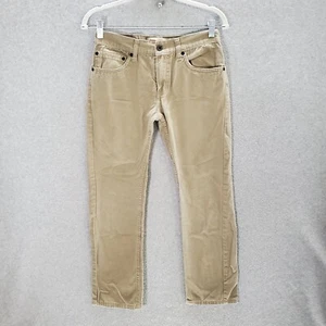 Levi's 511 Boys Jeans 16 Khaki Denim Straight Pockets 26.5" Inseam Casual - Picture 1 of 11