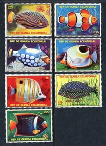 Equatorial Guinea #Mi1469-Mi1475 MNH Tropical Fish 1974 x44998 - Picture 1 of 1
