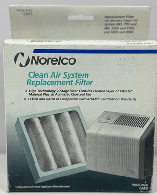 Norelco Clean Air System Replacement Filter CAF5 Single Pack NEW SEALED NOS - Image 1 of 4