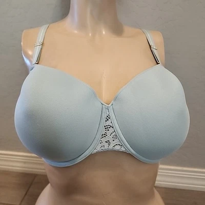 Third Love Artisan Lace Racerback Bra 34G Blue Underwire Lined. - Image 1 of 3