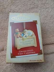 2004 Hallmark Keepsake Ornament Grandchild’s 1st Christmas Toy Box Holiday New - Picture 1 of 4