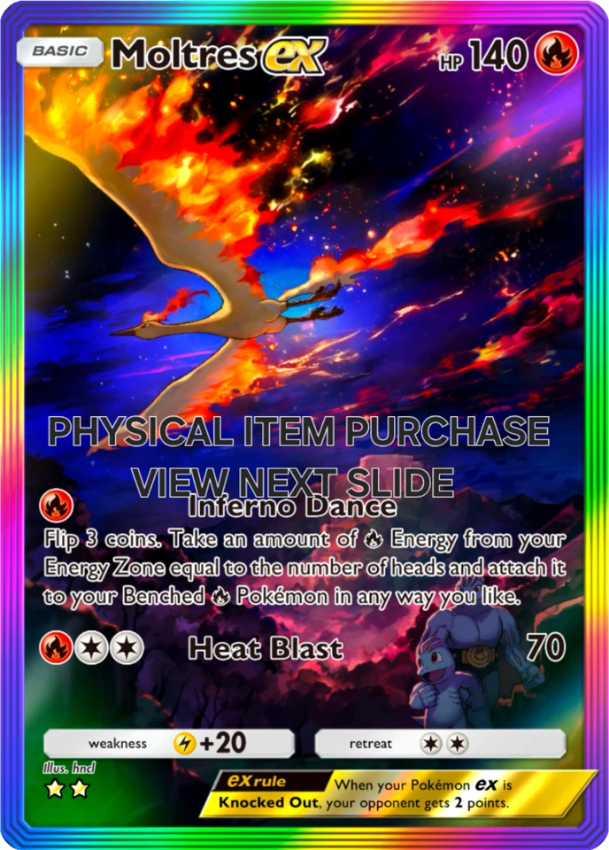 Physical Item Pokemon Tcg Pocket Game Moltres Holo **SEE DESCRIPTION ** - Image 1 of 1