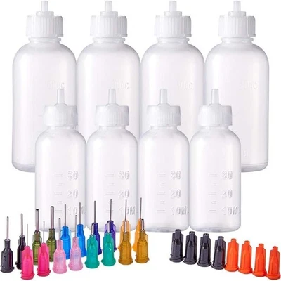 8PCS DIY  Tip Applicator Bottles 1/1.7 Ounce Needle Tip Glue Bottles with 89885 - Image 1 of 4