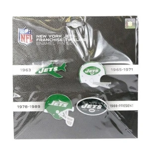 Juego de prendedores de solapa de los New York Jets insignia de línea de tiempo de franquicia mercancía oficial de la NFL - Imagen 1 de 1