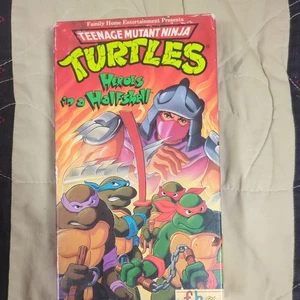 TMNT Teenage Mutant Ninja Turtles Heroes in a Halfshell Vintage Video Tape VHS - Picture 1 of 5