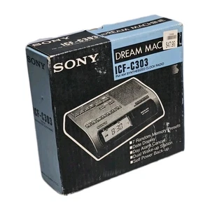 Rare!! Sony Dream Machine Alarm Clock Radio ICF-C303 AM/FM  - Brand New.  - Picture 1 of 6