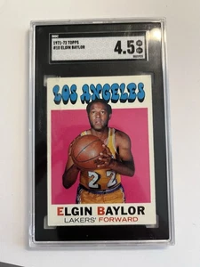 Baloncesto Topps 1971 #10 Elgin Baylor SGC 4,5 Lakers B4 - Imagen 1 de 2