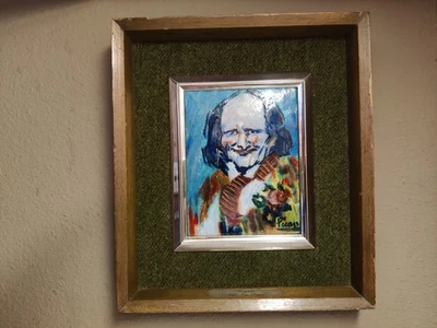 Pintura Retrato Esmalte Picasso Cubista Moderno, Bibi la Puré Foto 1 de 4